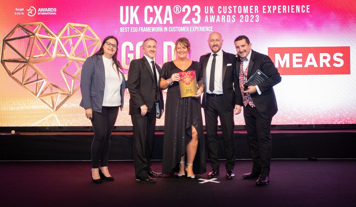 Mears Group achieves Gold at UK Customer Experience Awards Mears